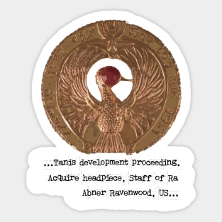 Staff Of Ra headpiece Sticker